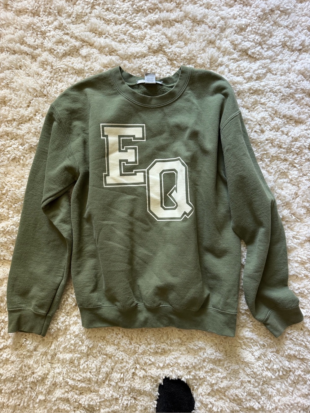 TKEQ UNIVERSITY OF EQ PULLOVER-women small-Mistletoe green